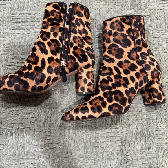 J. Crew Animal Print Ankle Booties - Picture 2 of 2